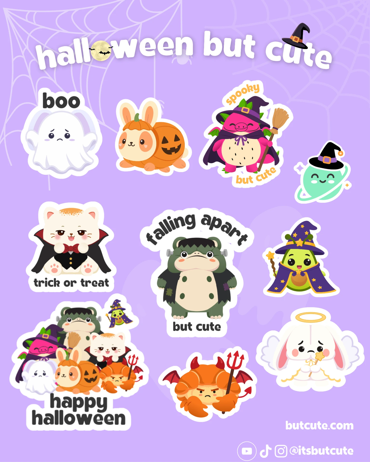 halloween sticker sheet from quirklandia